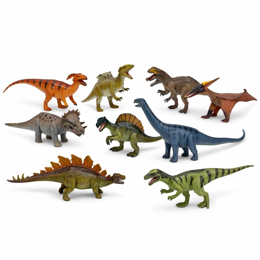 Set figurine dinozauri 12 piese, jucarii educative copii, colectie Dinosaur World 2