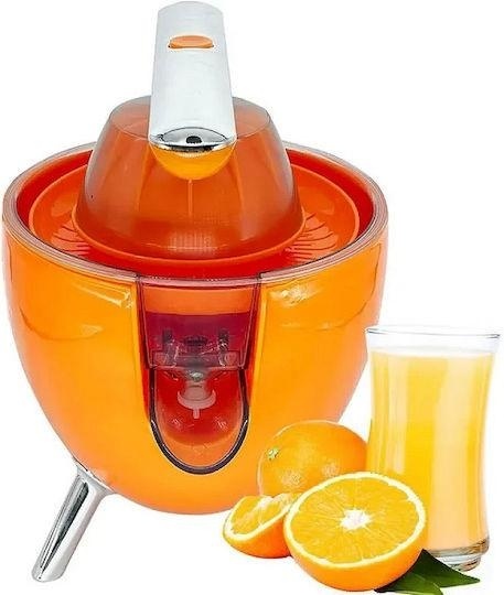 Storcator electric citrice 300W cu maner presare, 2 conuri, filtru inox, portocaliu 3