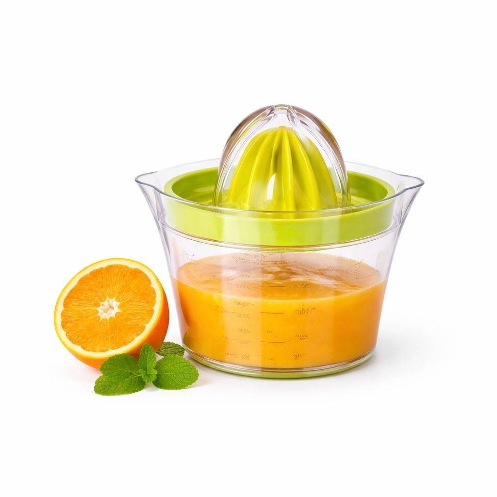 Storcător manual de citrice, 4 în 1, din plastic, pentru bucătărie, verde