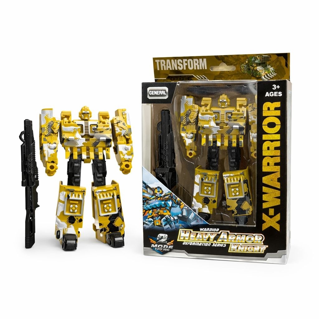 Tanc transformabil in robot , Jucarie 2 in 1, model militar, 22.5 cm 2