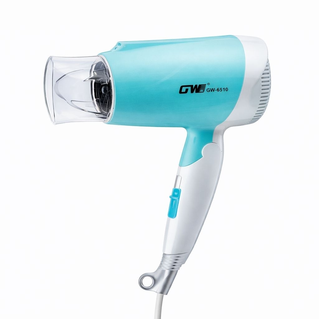 Uscator de par GW-6510, 1500W, 2 trepte viteza, duza concentrare, albastru cu alb 3