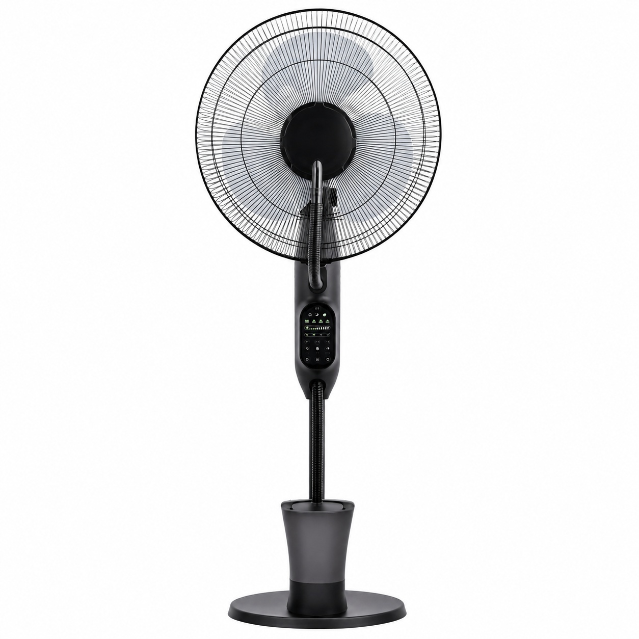 Ventilator cu Umidificator, Negru, 75W, 220V, 3 Viteze, Timer 7.5 Ore, Oscilație 70° 3