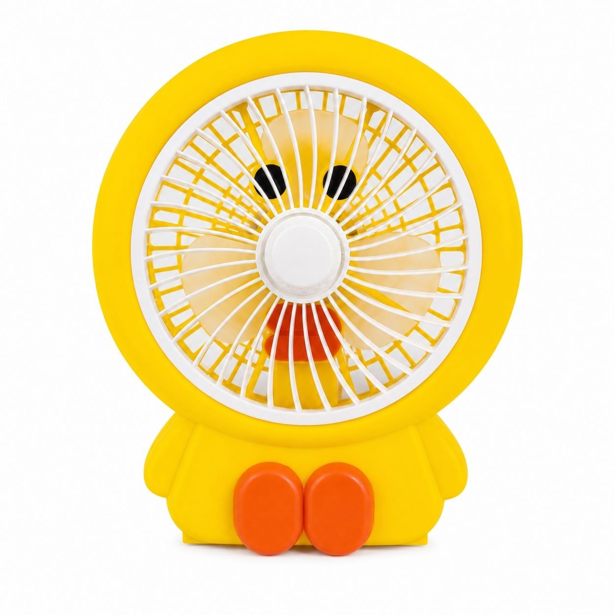 Ventilator de Birou 30 cm, 20W, Galben, Alimentare USB, Silențios, Design Adorabil pentru Copii