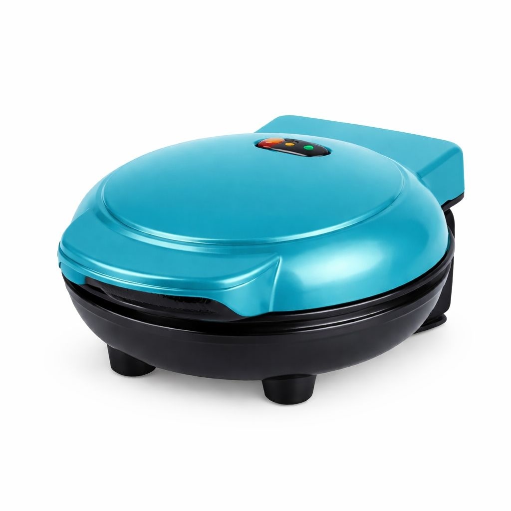 Aparat electric pentru waffles cu placi antiaderente, indicator LED, turcoaz
