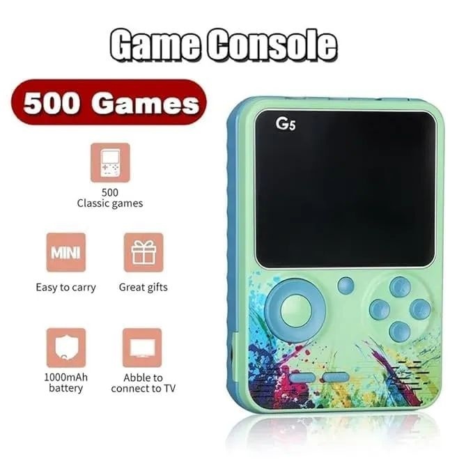 Consola portabila jocuri retro G5, ecran color, mini game player, jocuri clasice 2