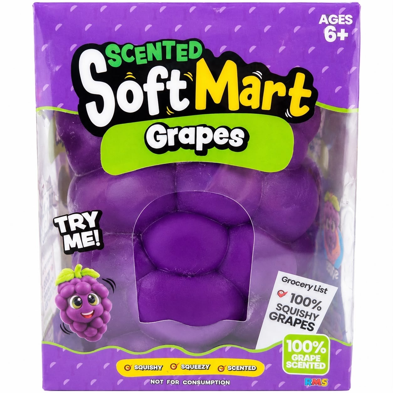 Jucărie Antistres Squishy Strugure Gigant 20 cm – Squishy cu Spumă Moale, Senzorială, Relaxare 3