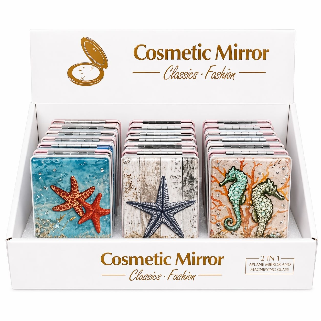 Set 12 oglinzi design marin, compacte