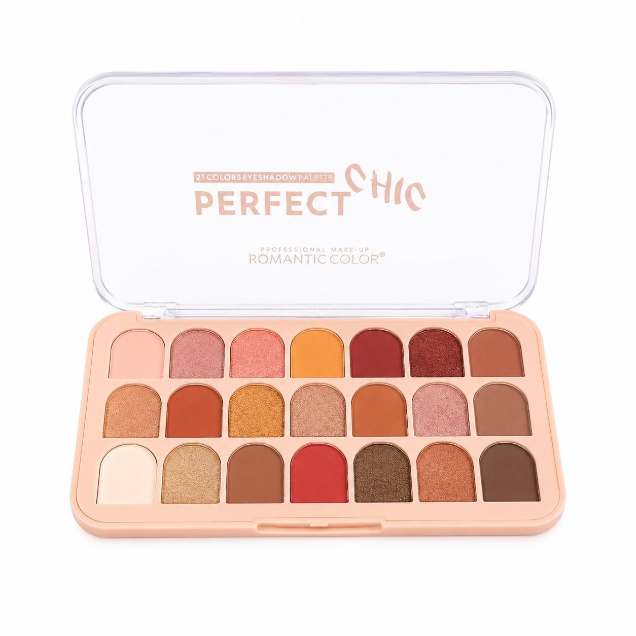 Set 12 Palete Farduri de Pleoape Romantic Color Perfect Chic – 21 Culori Pigmentate, Mate și Sidefate 2