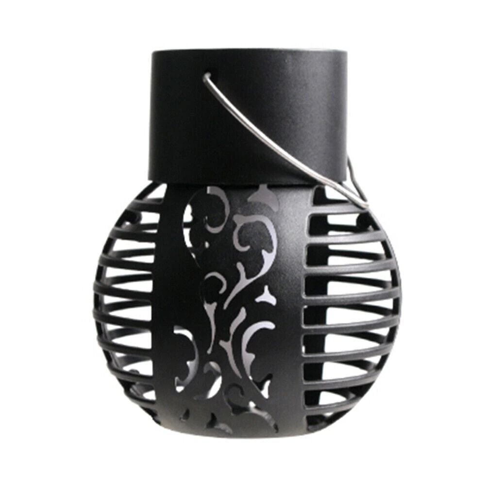 Set 4 Lămpi Solare de Grădină LED din Metal Negru, Design Modern 2