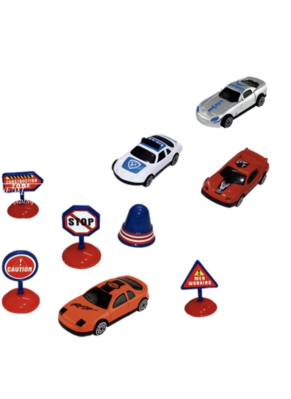 Set covoras joaca oras cu masini si indicatoare, pliabil, tub depozitare 52x8 cm 2
