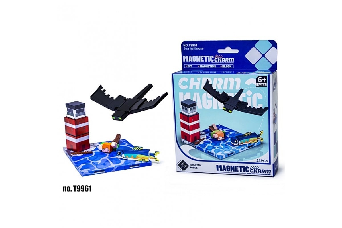 Set Magnetic Blocuri , Far si Creaturi, 23 Piese, 17 x 13 cm 3