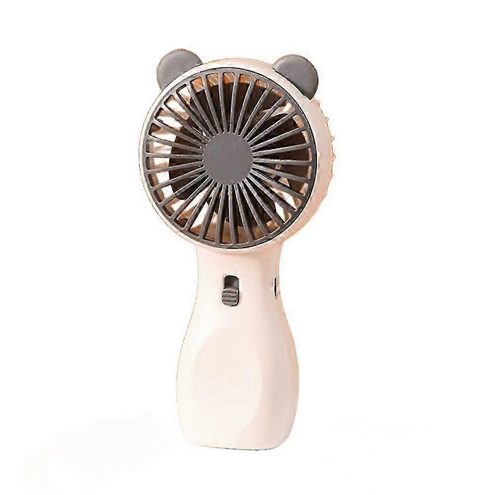 Ventilator portabil copii ursulet gri, reincarcabil USB, mini ventilator compact