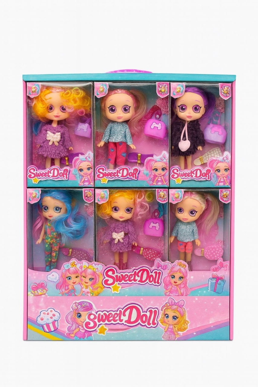 1 BUC Papusi Sweet Doll cu Accesorii Fashion , Papusi Colorate pentru Fetite 41x32cm(per set)