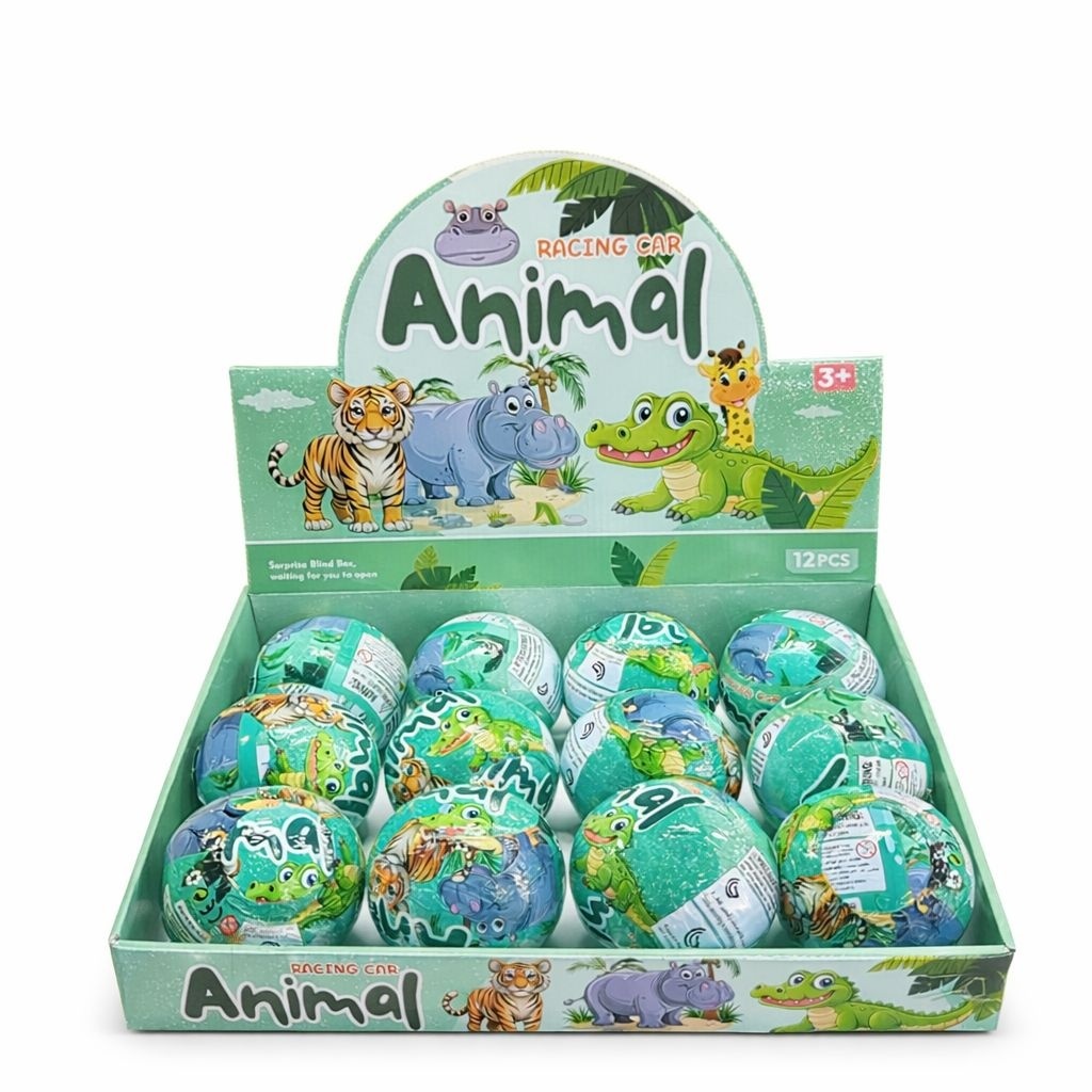 Bila surpriza cu figurina animal, model aleator, 10 cm 2