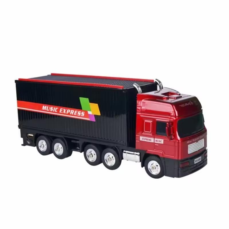 Boxă portabilă Bluetooth în formă de camion Music Express cu radio FM, USB, TF și funcție selfie, Negru 2