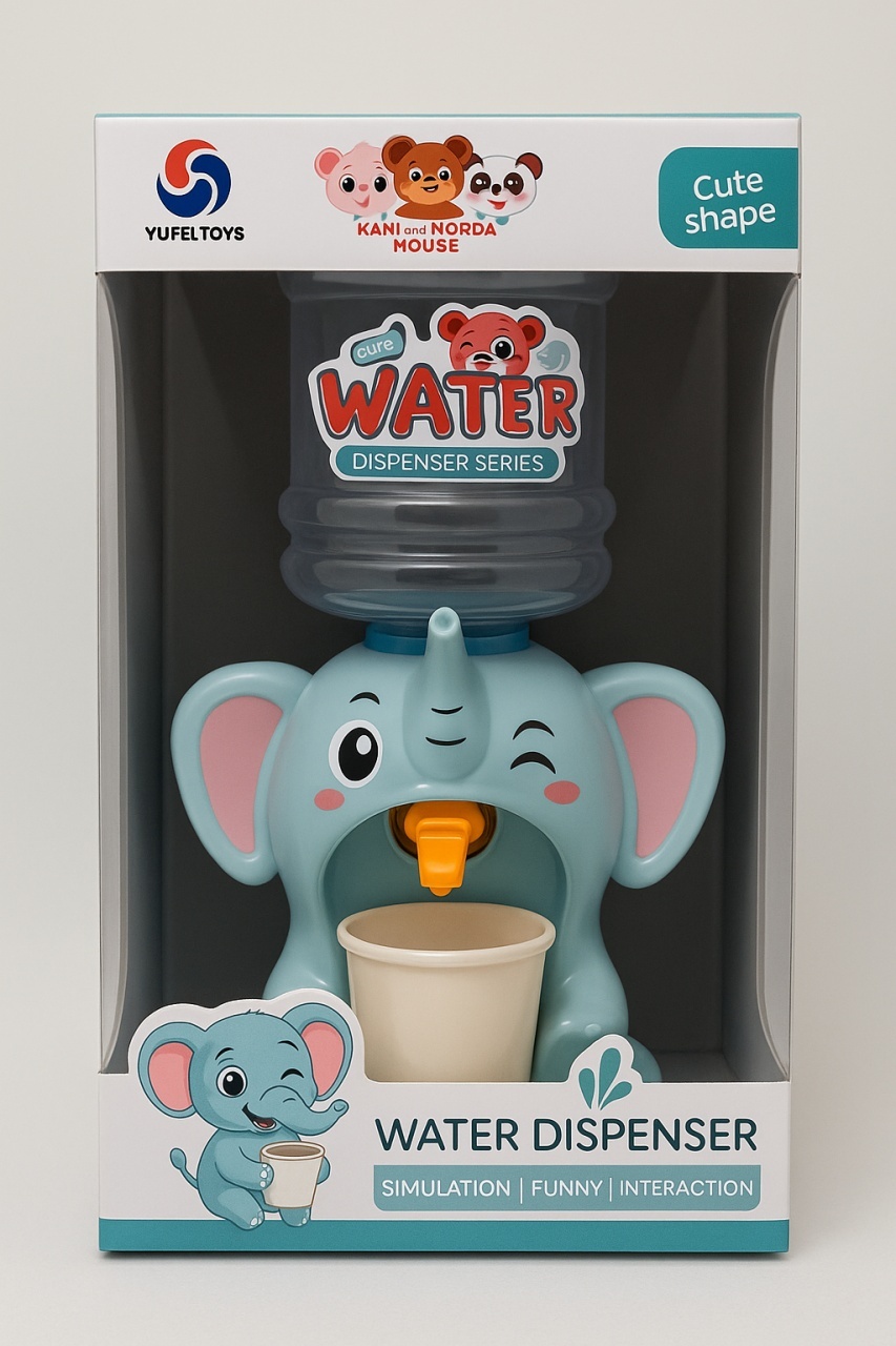 Dispenser Apa pentru Copii , Model Elefant Albastru , 24 CM 3