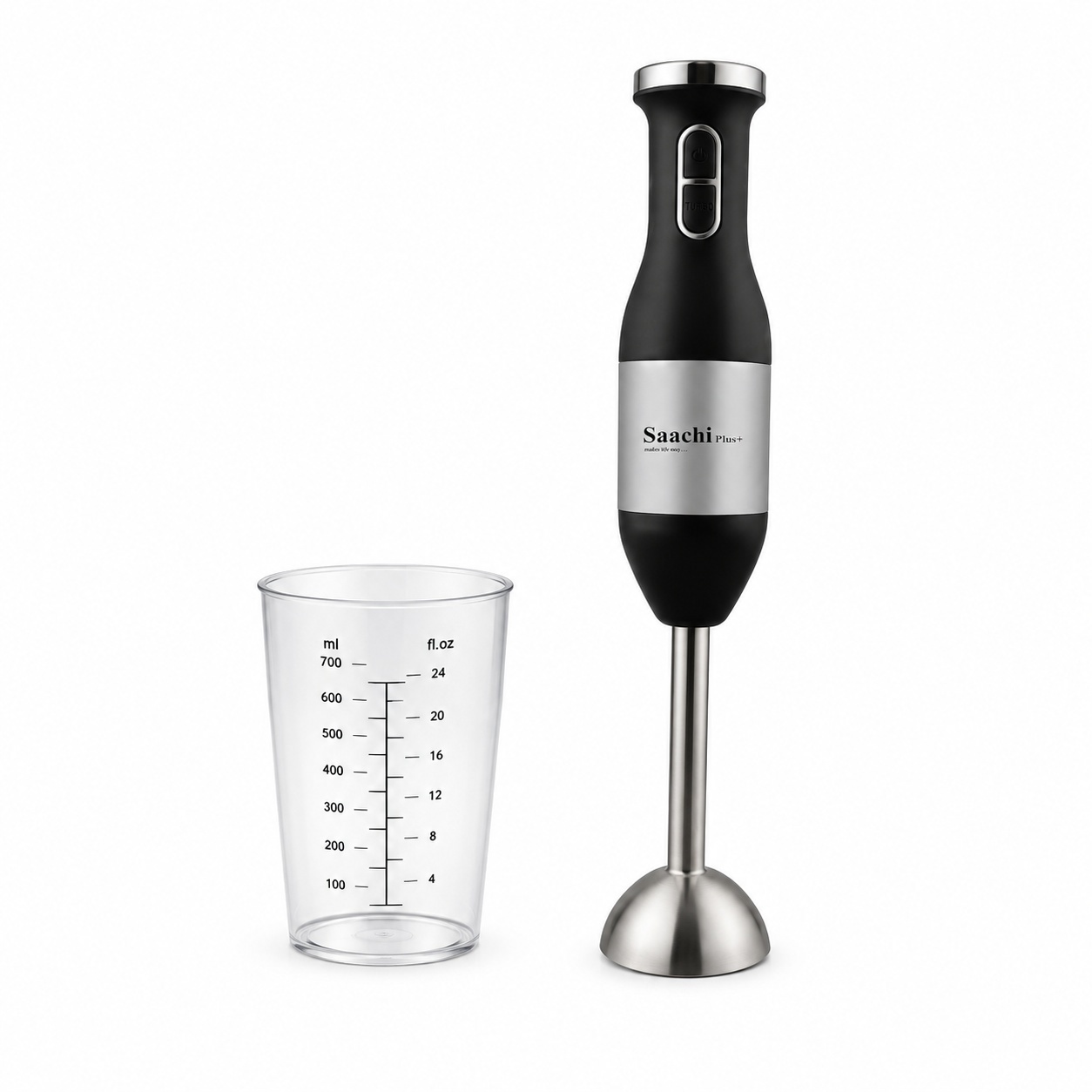 Mixer de mână 2 în 1 Saachi Plus, Plastic, Model HB-103, negru 3