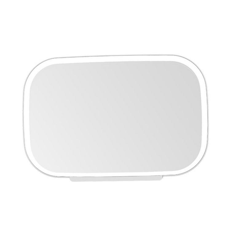 Oglinda cosmetica auto LED pentru parasolar, touch, 3 moduri lumina, reincarcabila USB 5