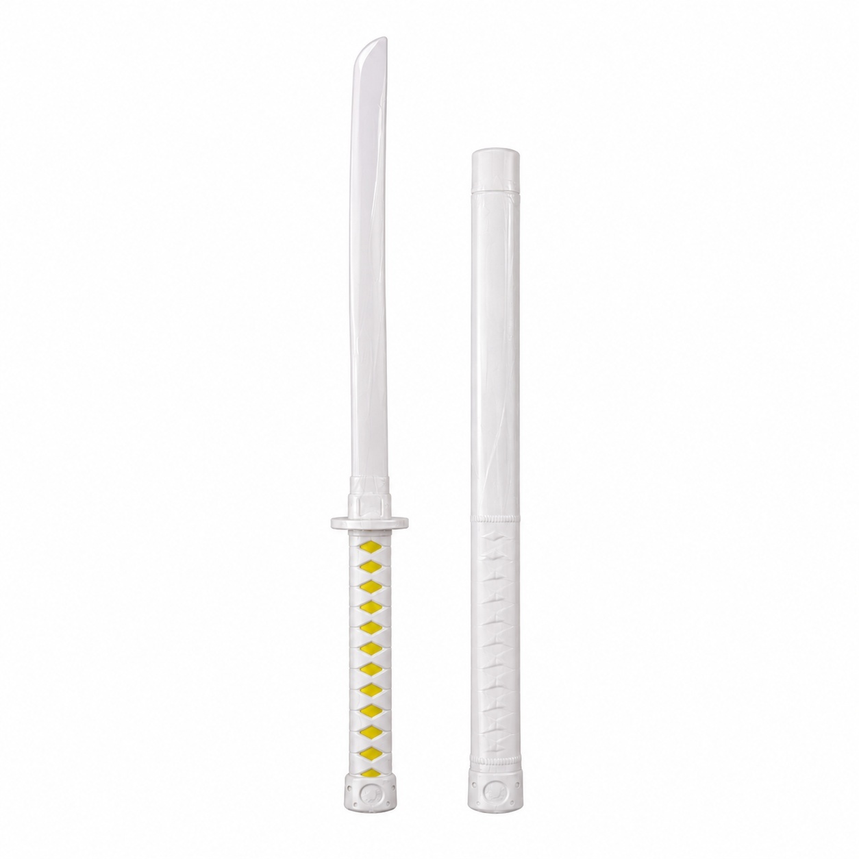 Sabie cu teacă și lumini LED, cu detalii galbene, 67 cm – sabie de jucărie din plastic 2