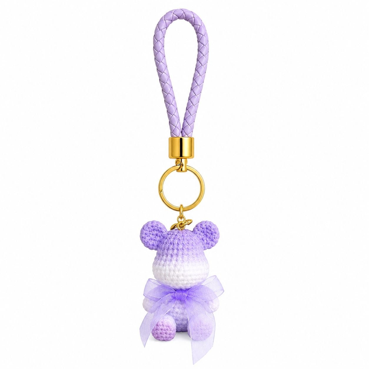 Set 12 Brelocuri Ursuleț cu Fundita 5,5 cm – Mix culori, Accesorii Colorate pentru Chei și Ghiozdane 2