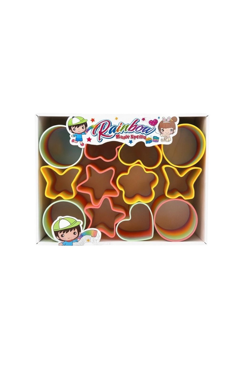 Set 12 Forme Rainbow Magic pentru Joaca Creativa , Inimi Stele Flori 2