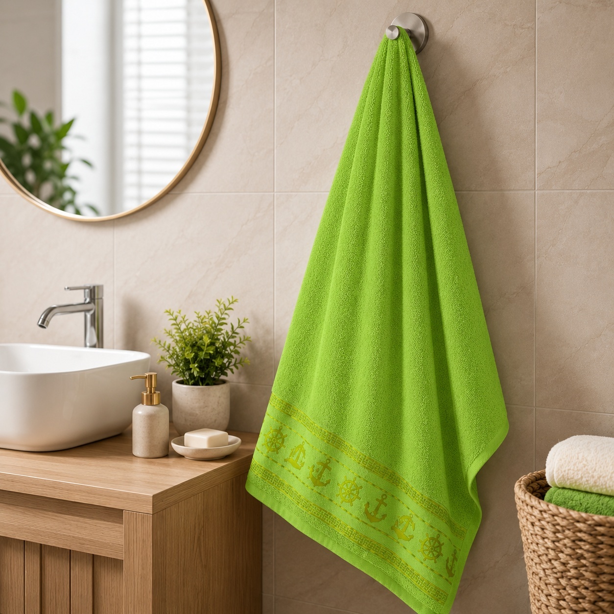 Set 12 Prosoape de Baie 70x140 cm – Prosoape Mari din Poliester, 6 Culori Elegante, Absorbante și Moi 3