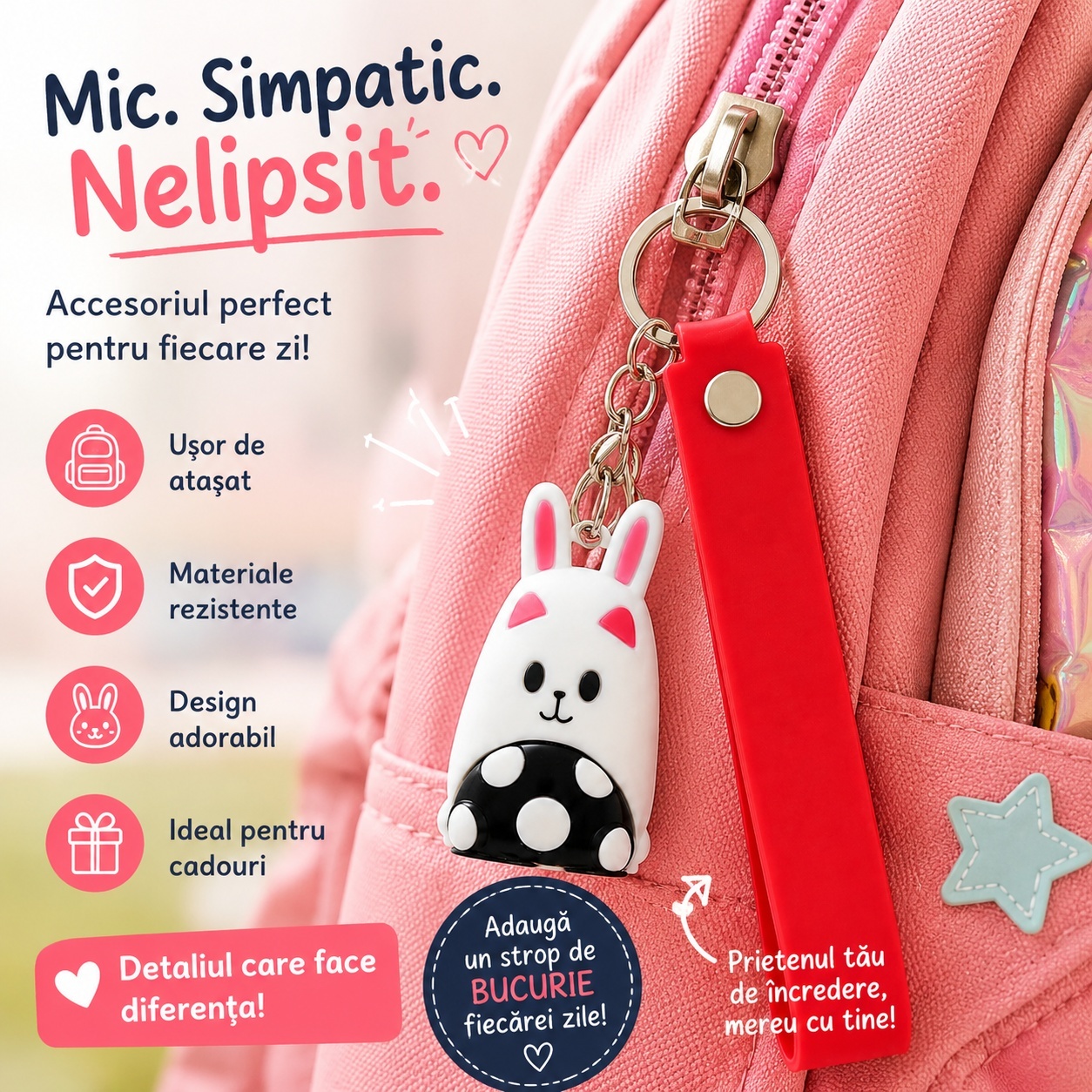 Set 14 Brelocuri Mix Modele 6-8 cm – Brelocuri Colorate pentru Chei, Ghiozdan și Genți 3