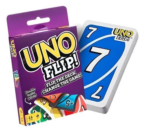 Set Cărți de Joc UNO FLIP, Model LY-013, Carton, Joc Interactiv pentru Familie 3