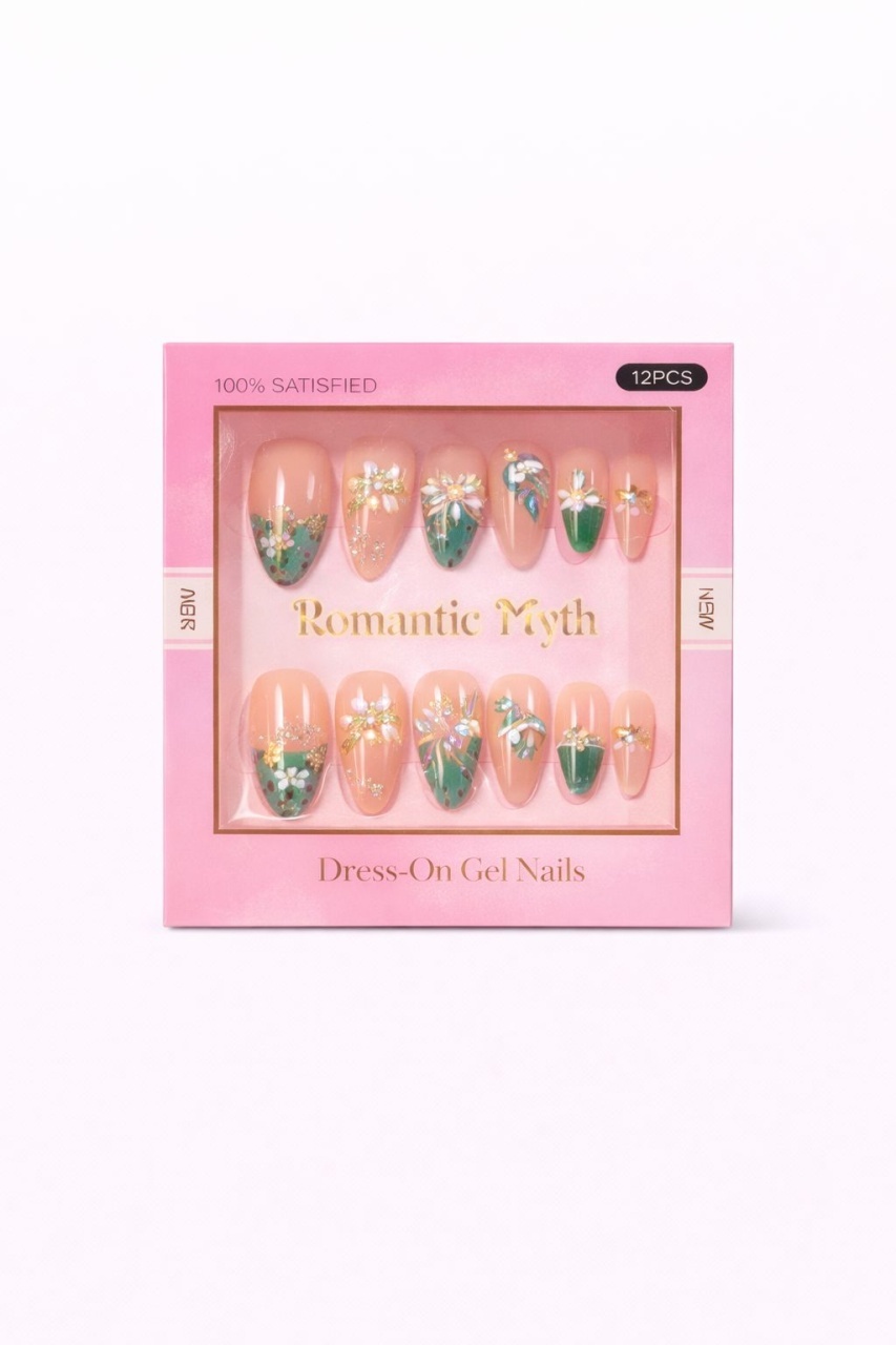 Set unghii false 12 perechi, 6 modele diferite, manichiura eleganta instant 2