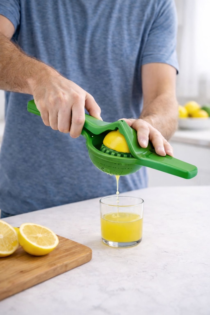 Storcător manual din plastic Verde pentru citrice, ideal pentru bucătărie 2