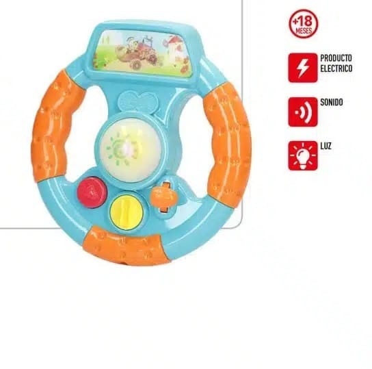 Volan de jucarie pentru bebe- lumini si sunete, interactiv 18 luni+ 2
