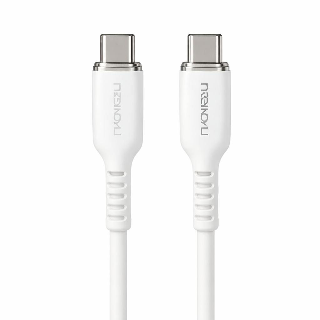 Cablu USB Type-C 66W Fast Charging, 100cm, Alb