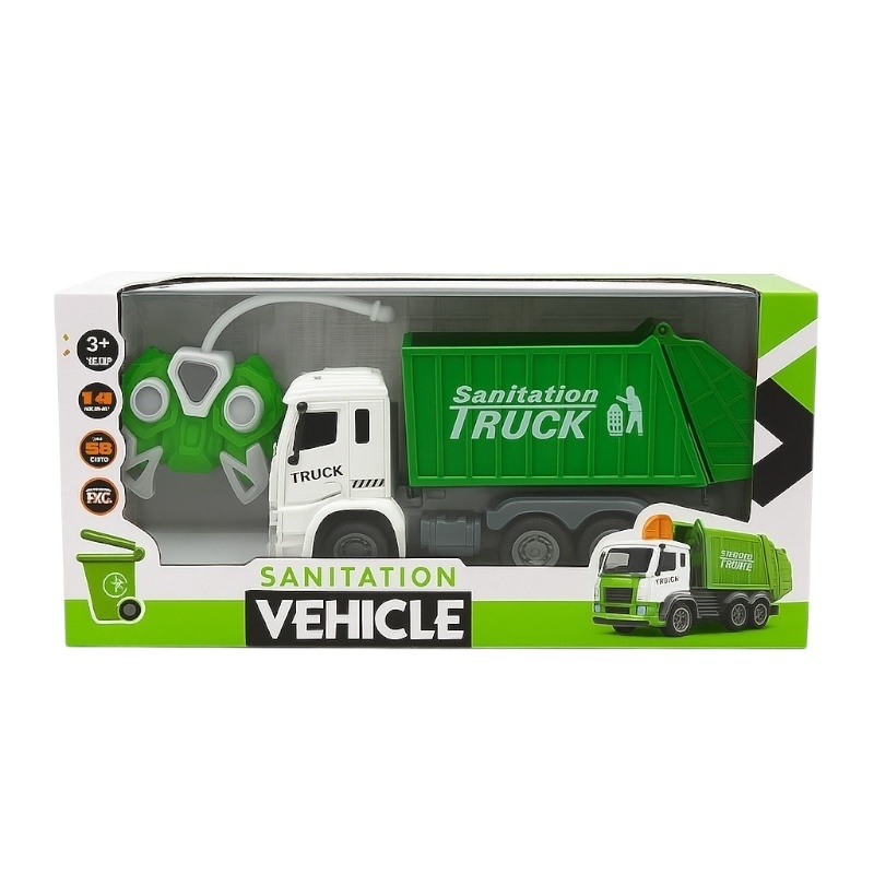 Camion de salubritate cu radiocomanda, Sanitation Truck, jucarie pentru copii 2