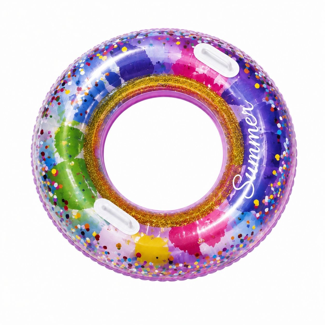 Colac Gonflabil Multicolor 120 cm – Colac de Înot pentru Piscină și Plajă