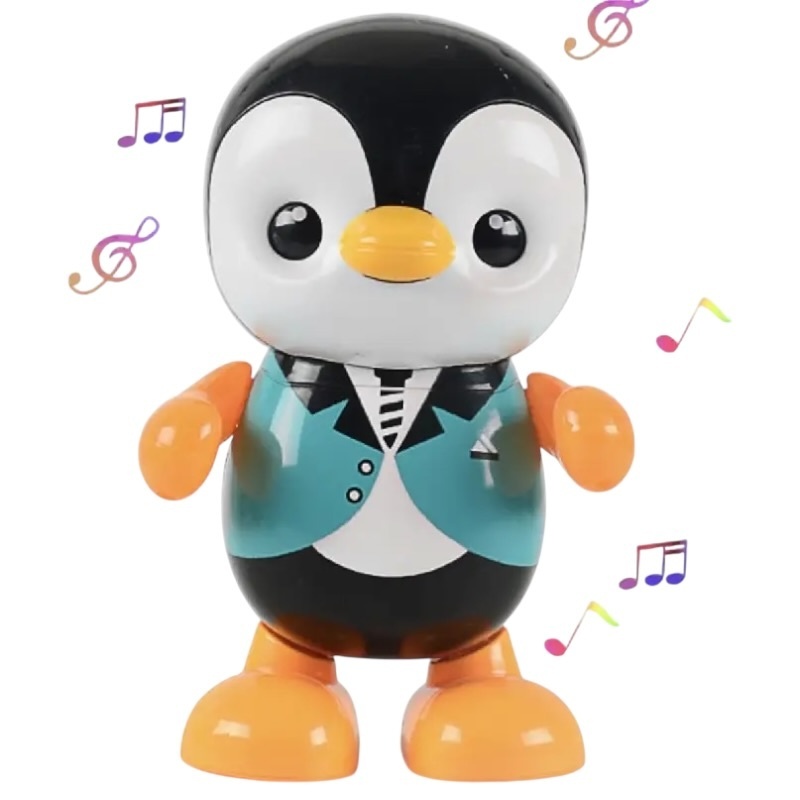 Jucărie Interactivă Pinguin Dansator Electric din Plastic cu Sunete și Lumini, 20,5 cm 2