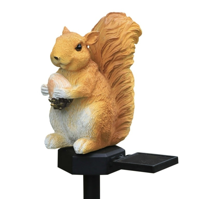 Lampă solară decorativă veveriță, rezistentă la apă, material poliresin, 33 cm, multicolor 3