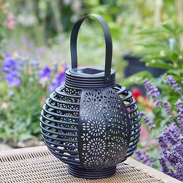 Lumină de Grădină Solară LED cu Cârlig, Efect Flacără Flicărâtoare, Negru, Metal, 78cm 2