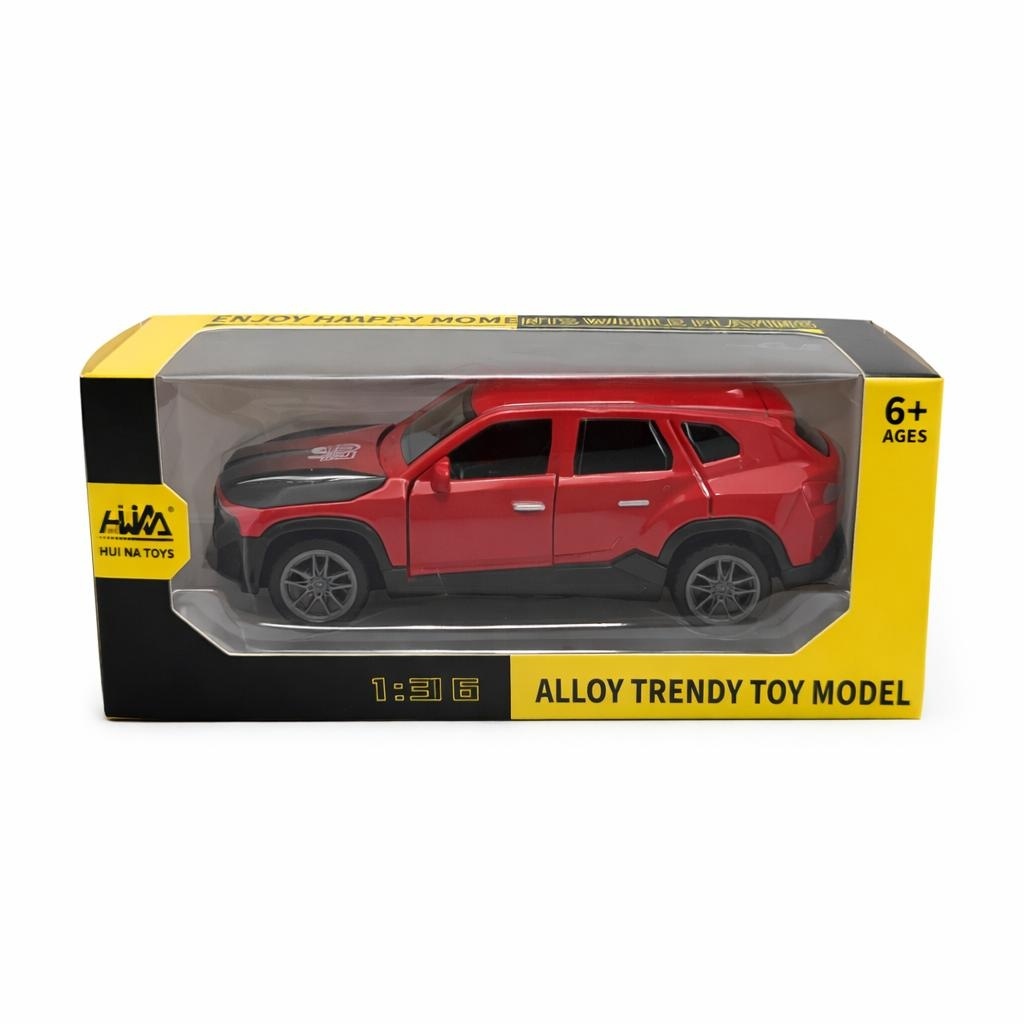 Masinuta metalica SUV rosu cu usi deschise, model off-road 15 cm 2