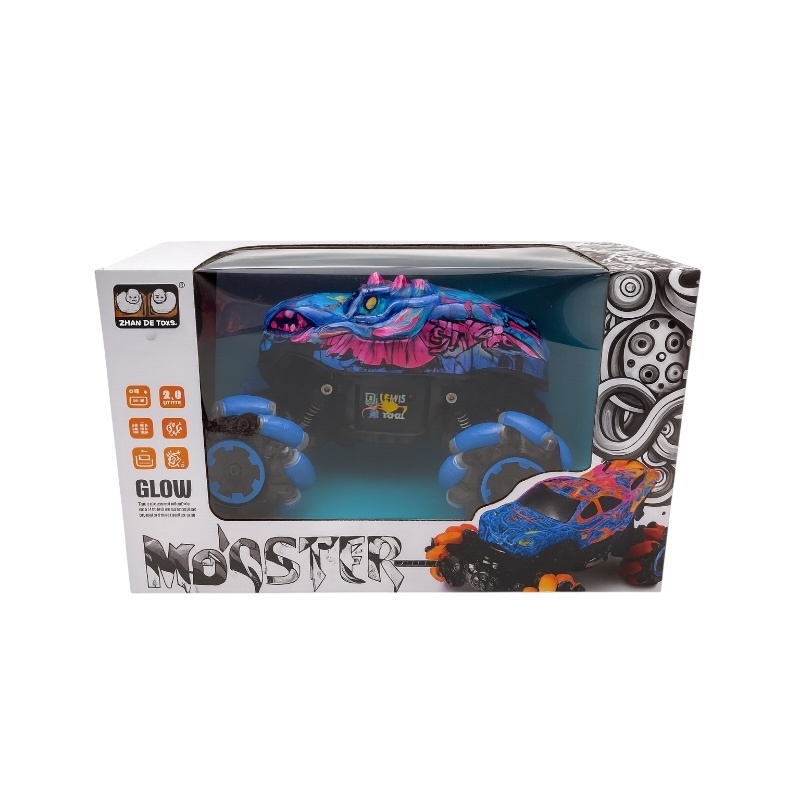 Masinuta Monster Glow RC, 30x20 cm, Lumini, Muzica, Efecte Glow 2