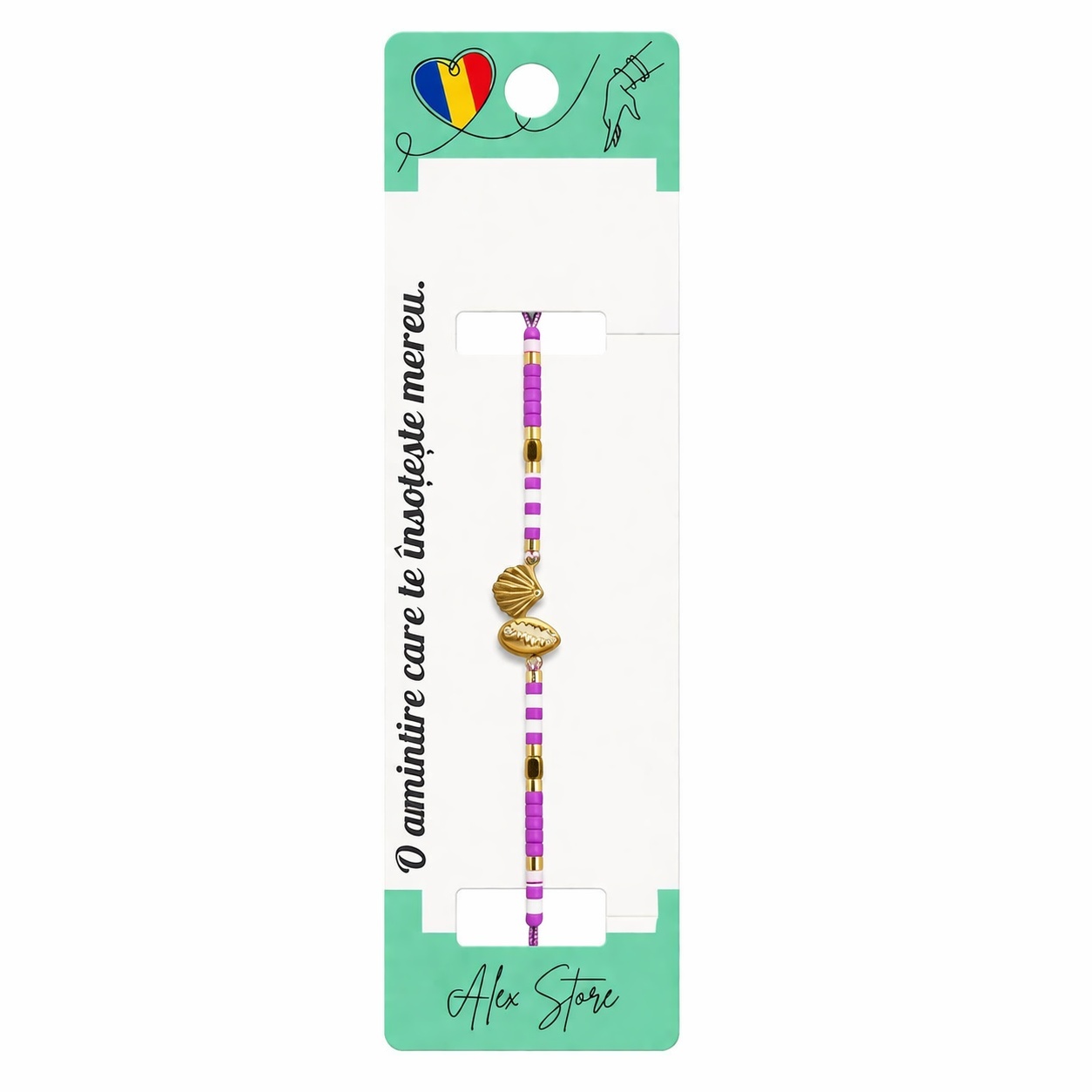 Set 12 Brățări cu Pandantiv Scoici Aurii, Reglabile, Multicolore, Mărgele Decorative 2