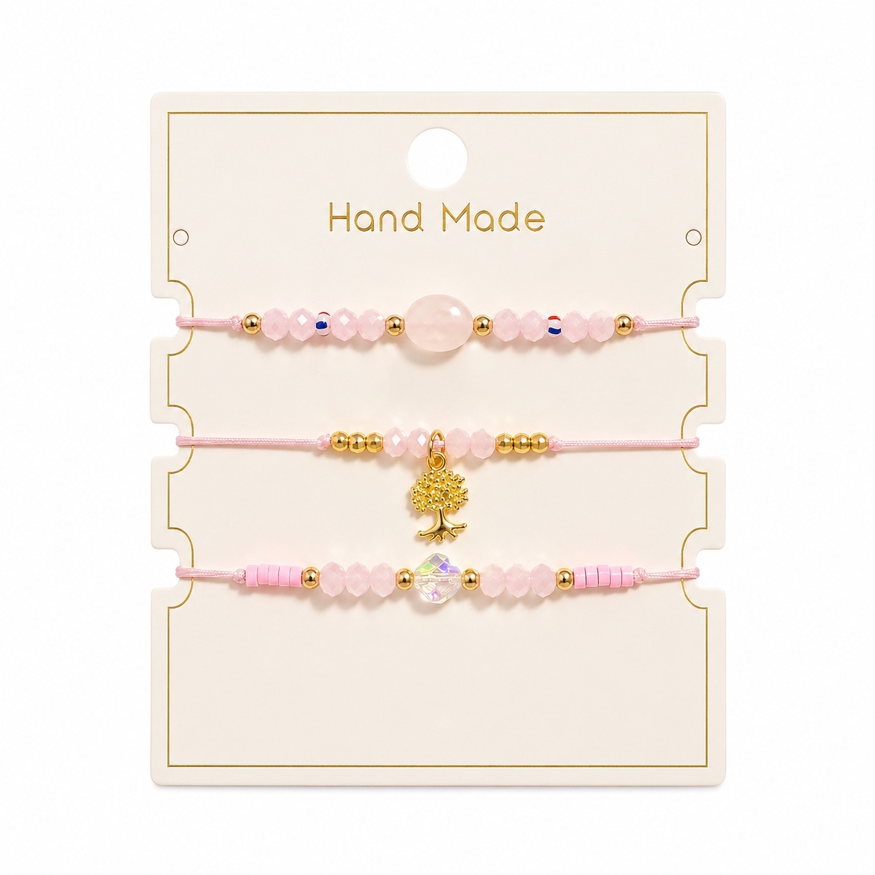 Set 12 Brățări Trio Handmade, copacul vietii – 36 Brățări Reglabile 16 cm, Design Delicat 2