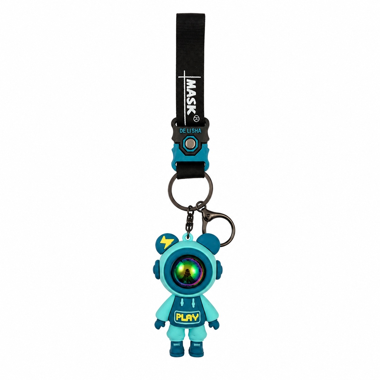 Set 12 Brelocuri Astronaut 7 cm pentru Chei și Ghiozdan – Diverse Culori, Model Space 2