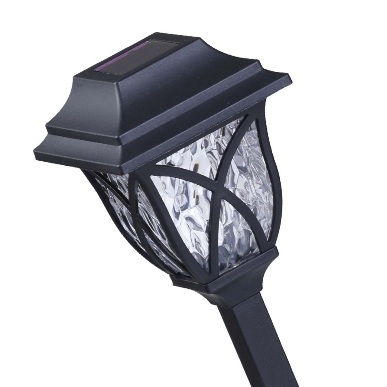 Set 6 Lampi Solare de Grădină LED, Plastic Negru, Lumină Caldă 3