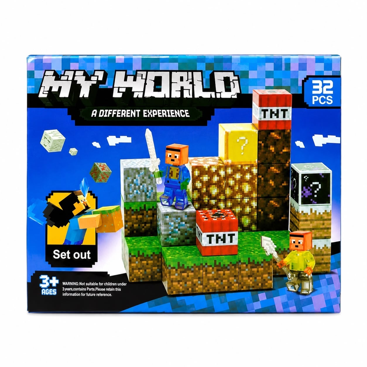Set Cuburi Magnetice My World 32 Piese – Joc de Construcție Magnetic 2