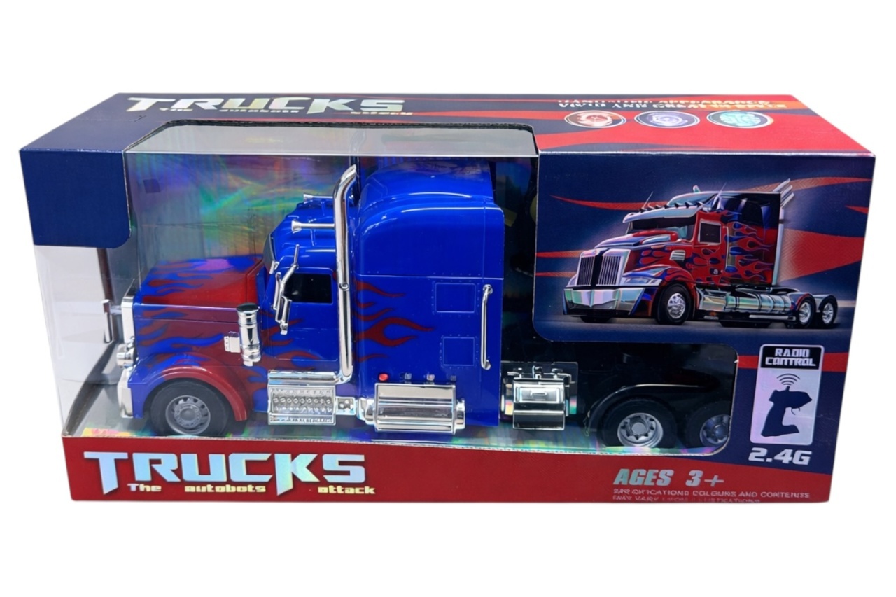 Tir RC cu telecomandă, lumini și sunete, Wb, 35,5x12,5x19 cm 2