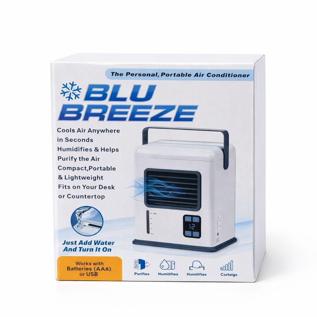 Aer conditionat portabil mini cu racire si umidificare aer, alimentare USB 2