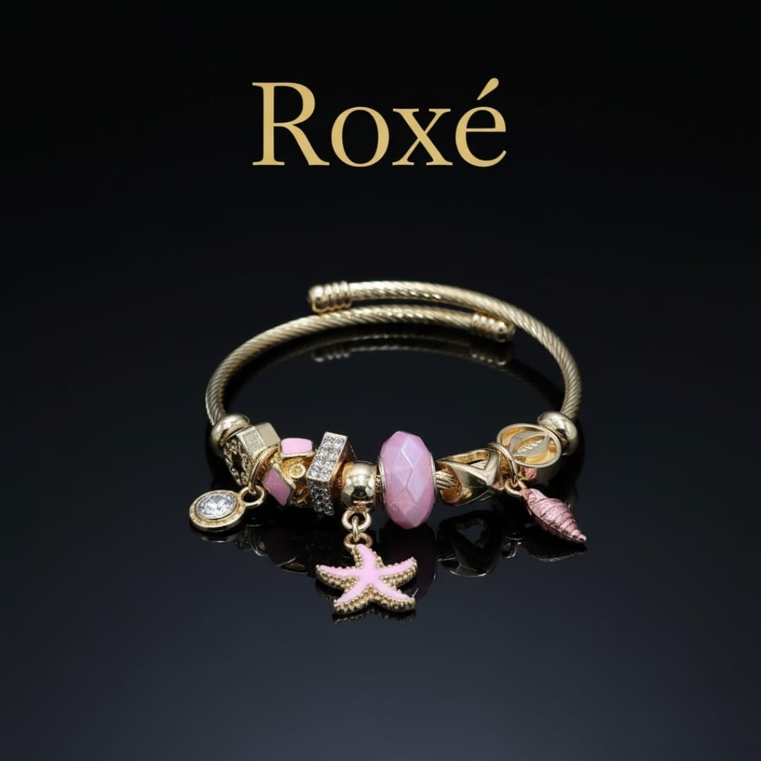 Bratara dama ROXE cu charmuri marine si pandantive, model elegant, culori mix 5