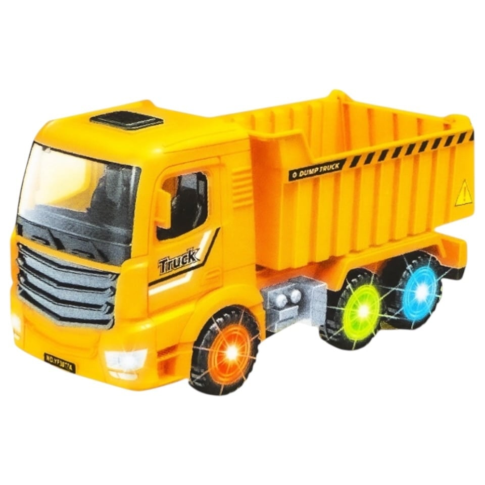 Camion de Jucărie cu Lumini și Funcție Bump & Go, Plastic, 23,5x9x11,5 cm