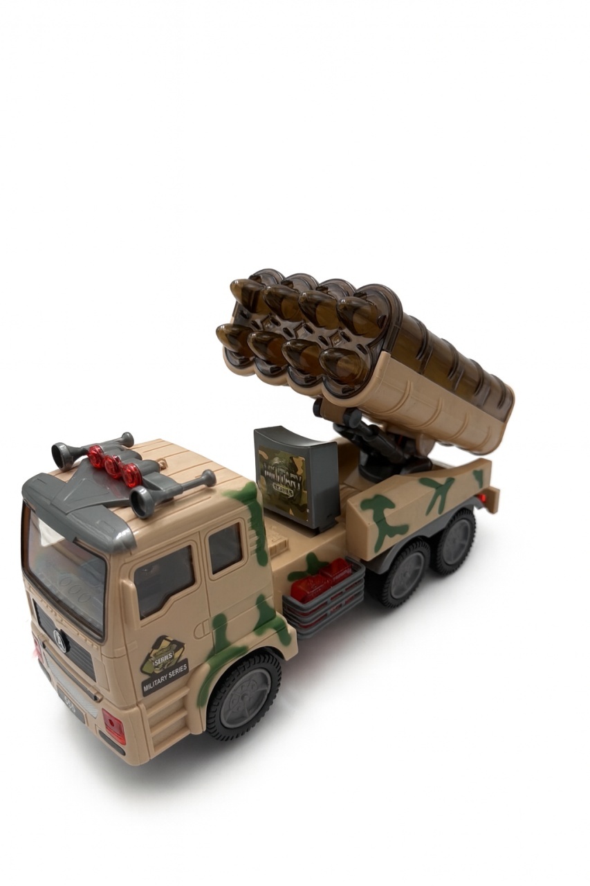 Camion Militar cu Lansator de Rachete , 4D Lights, 27 x 13 cm
