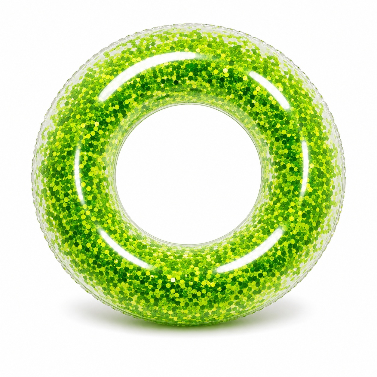 Colac gonflabil verde 90 cm pentru piscina si plaja, design colorat si distractiv 3